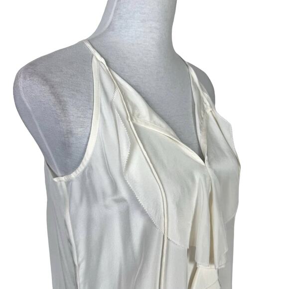 Lilly Pulitzer NWT Lachelle Top Ivory Cream 100% Silk Halter Slip Tank - Picture 5 of 11